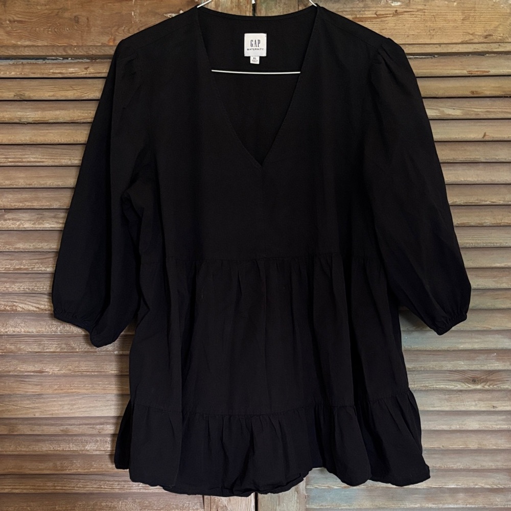 GAP Women's Black Maternity Blouse